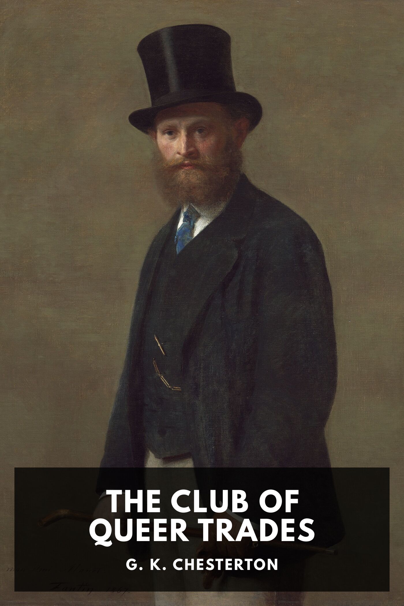 Illustrated cover for The Club of Queer Trades by G. K. Chesterton