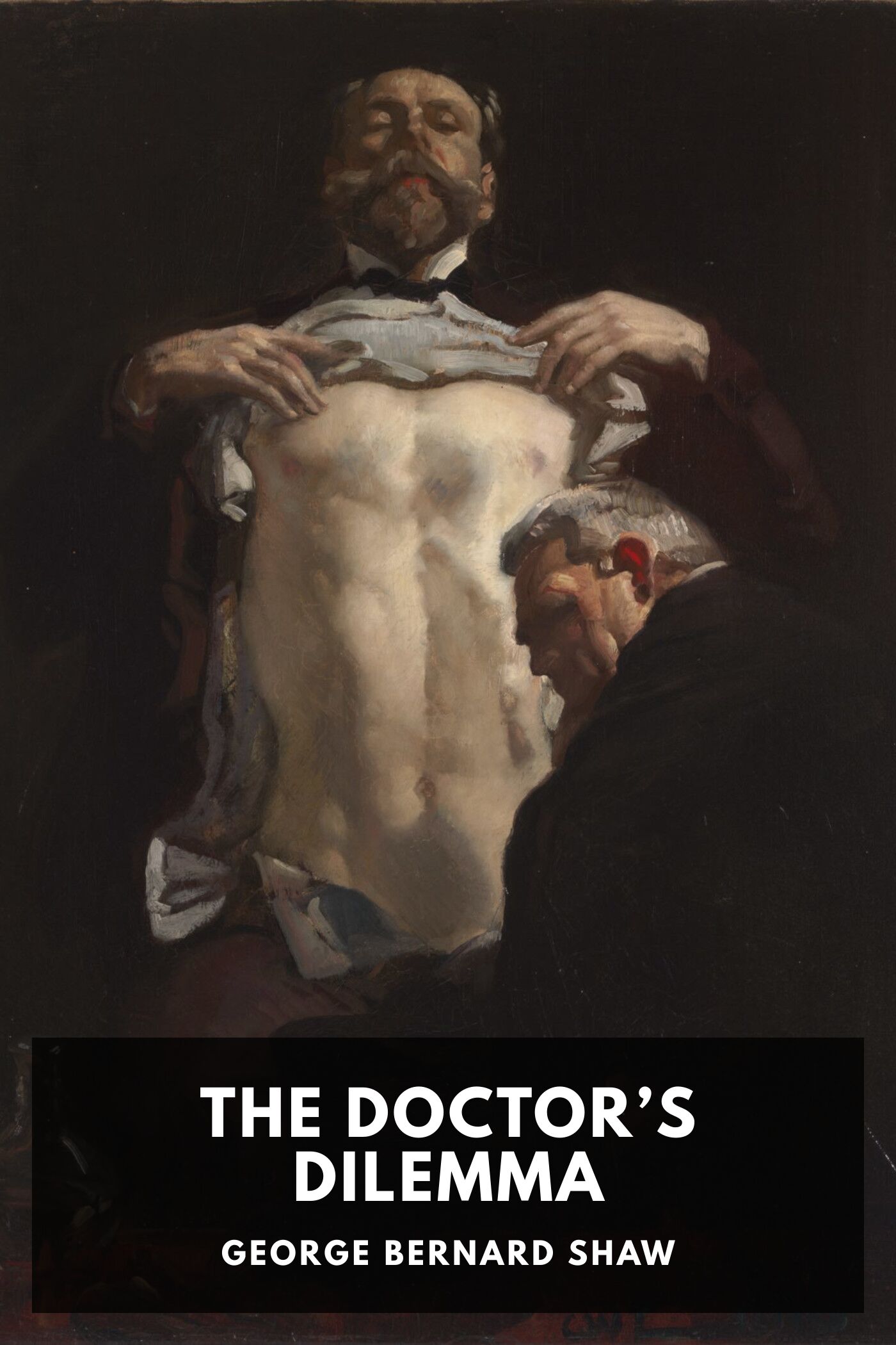 Illustrated cover for The Doctor’s Dilemma by George Bernard Shaw