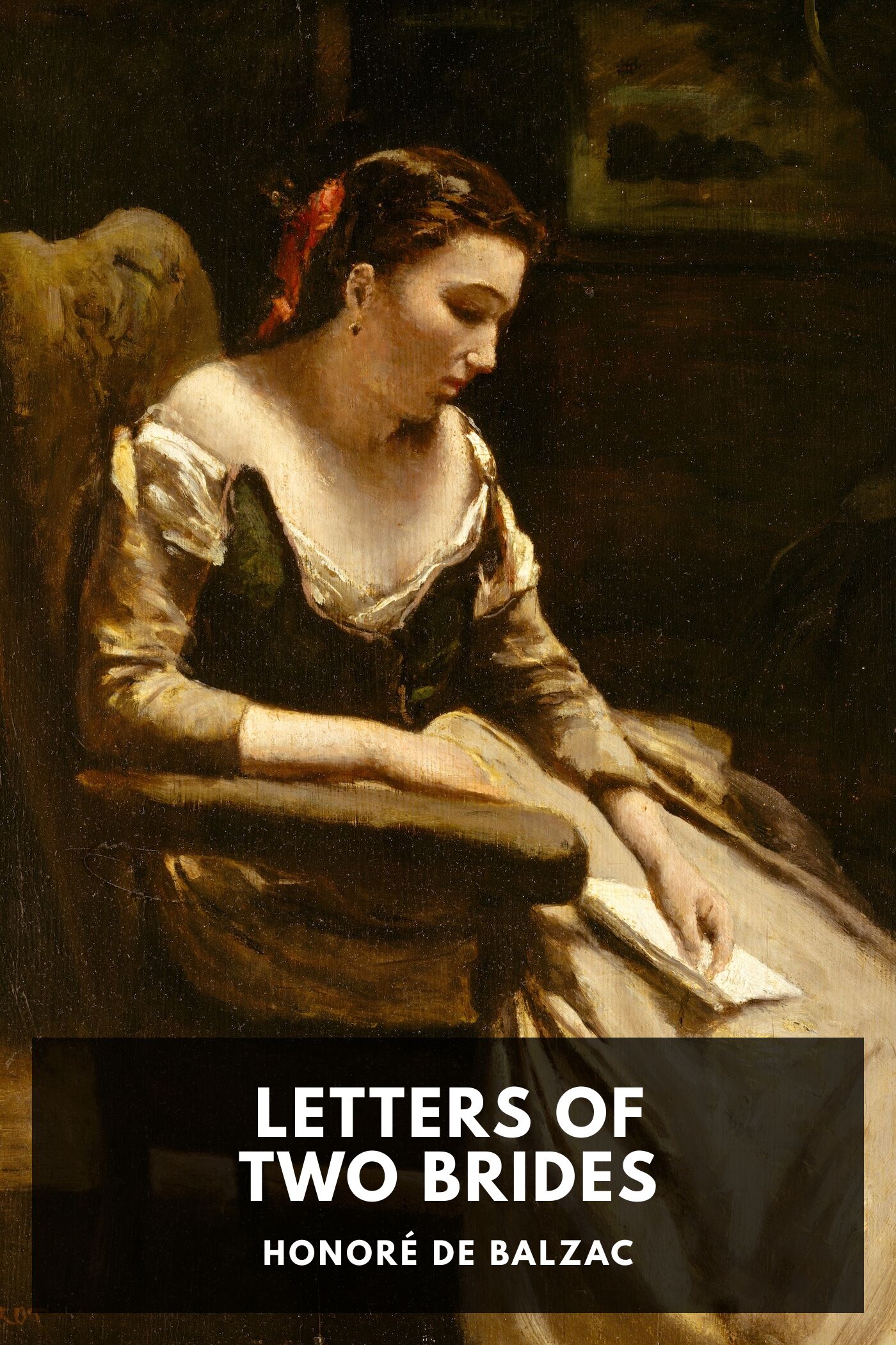 Illustrated cover for Letters of Two Brides by Honoré de Balzac