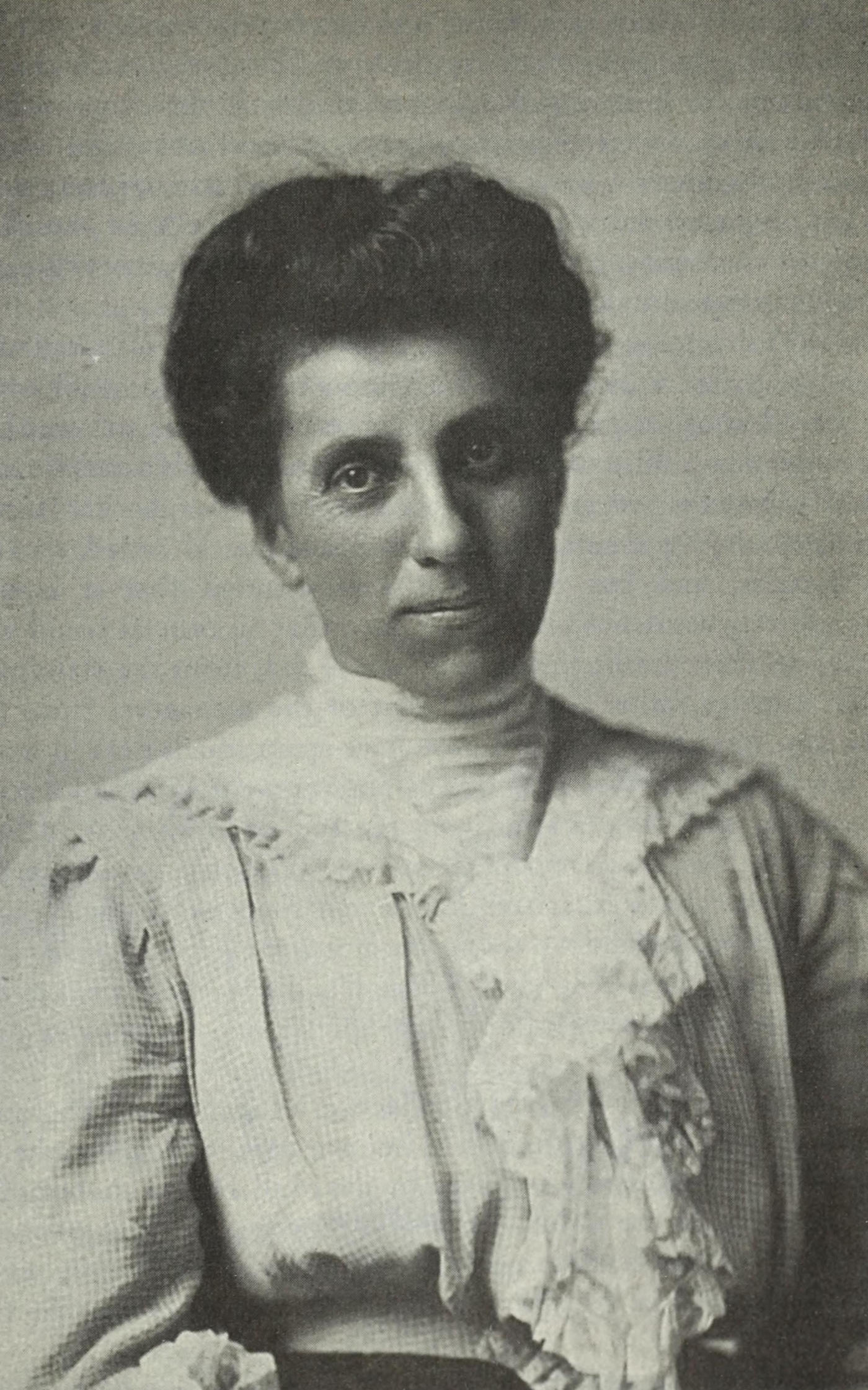A portrait photograph of Julia C. Lathrop.
