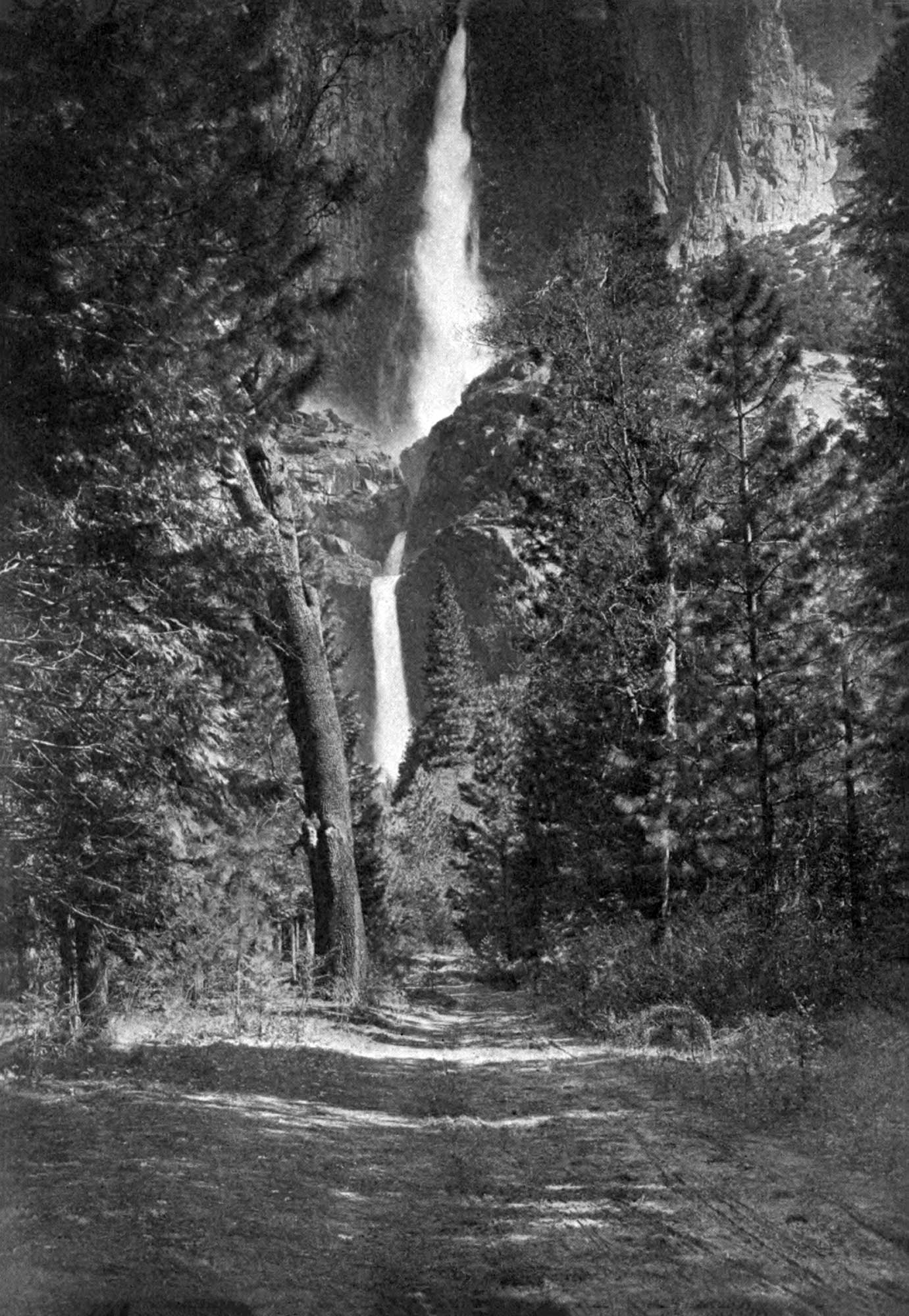 A photograph of Yosemite Falls.