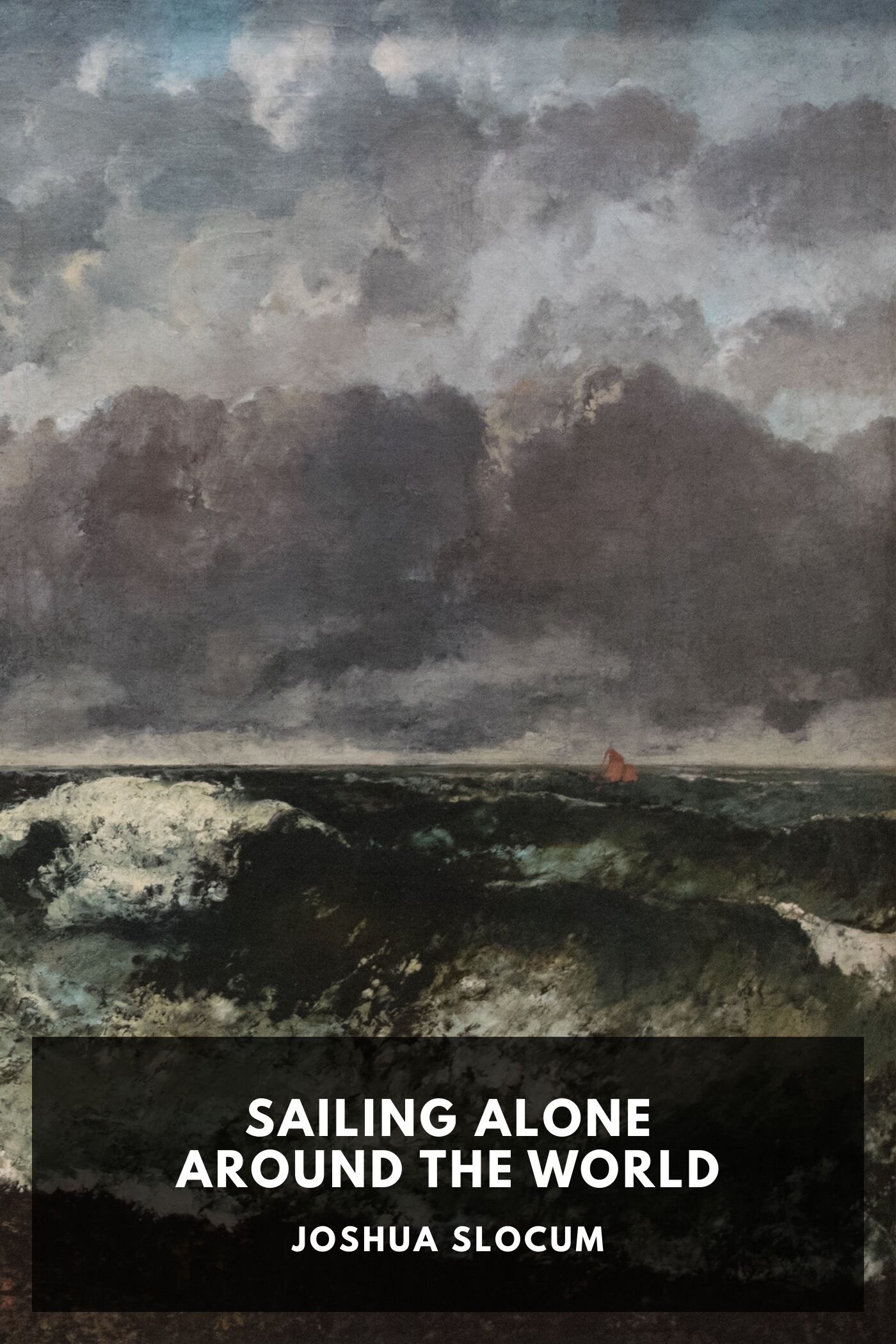 Illustrated cover for Sailing Alone Around the World