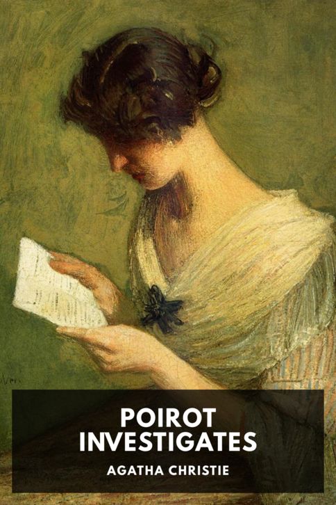 The cover for the Standard Ebooks edition of Poirot Investigates, by Agatha Christie