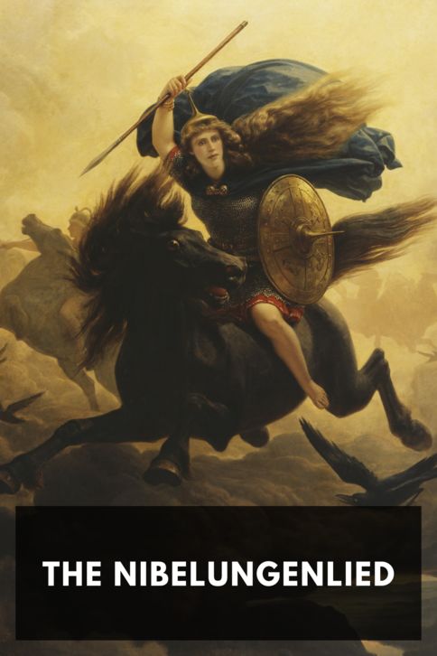 The cover for the Standard Ebooks edition of The Nibelungenlied, by Anonymous. Translated by Alice Horton