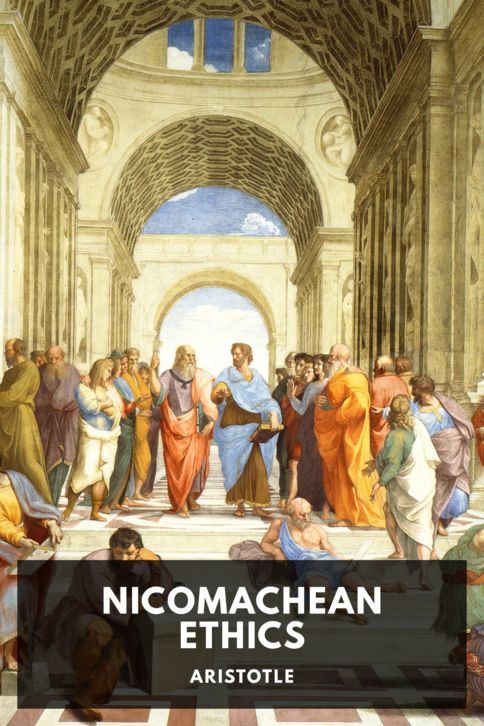 The cover for the Standard Ebooks edition of Nicomachean Ethics, by Aristotle. Translated by F. H. Peters