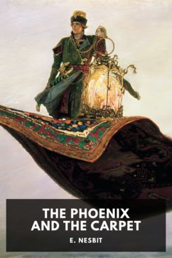 The cover for the Standard Ebooks edition of The Phoenix and the Carpet, by E. Nesbit