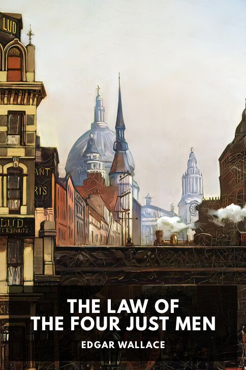 The cover for the Standard Ebooks edition of The Law of the Four Just Men, by Edgar Wallace