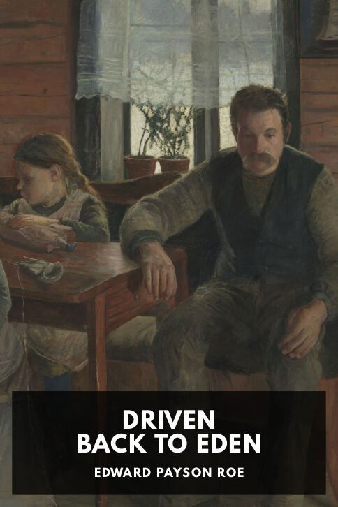 The cover for the Standard Ebooks edition of Driven Back to Eden, by Edward Payson Roe
