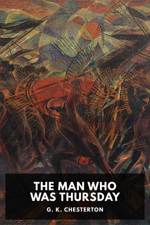 The cover for the Standard Ebooks edition of The Man Who Was Thursday, by G. K. Chesterton