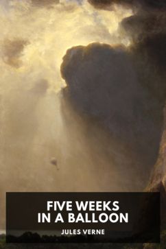 The cover for the Standard Ebooks edition of Five Weeks in a Balloon, by Jules Verne. Translated by William Lackland
