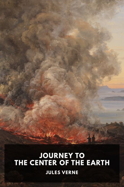 The cover for the Standard Ebooks edition of Journey to the Center of the Earth, by Jules Verne. Translated by F. A. Malleson