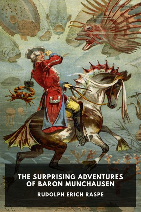 The cover for the Standard Ebooks edition of The Surprising Adventures of Baron Munchausen, by Rudolph Erich Raspe