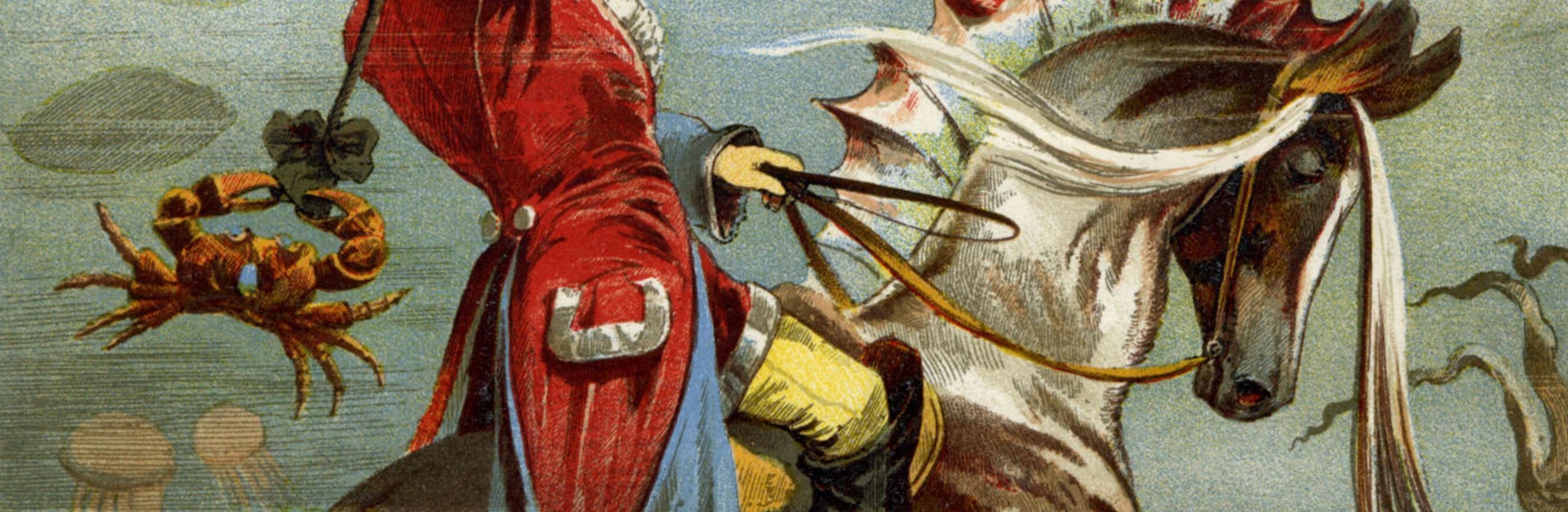 The cover for the Standard Ebooks edition of The Surprising Adventures of Baron Munchausen.