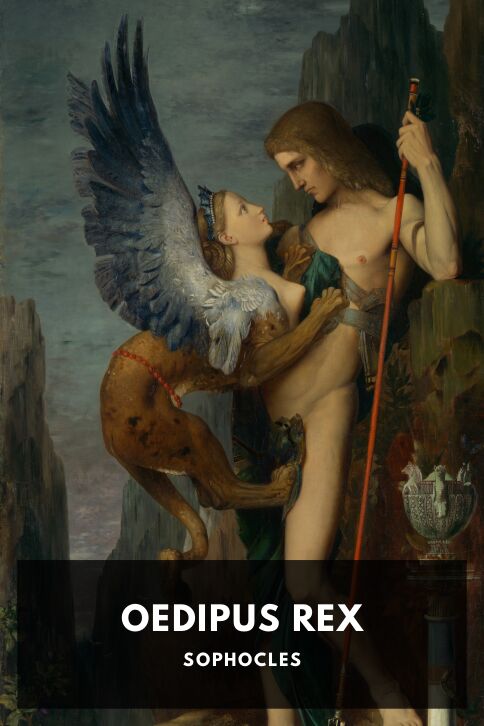 The cover for the Standard Ebooks edition of Oedipus Rex, by Sophocles. Translated by Francis Storr