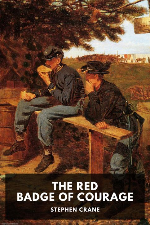 The cover for the Standard Ebooks edition of The Red Badge of Courage, by Stephen Crane